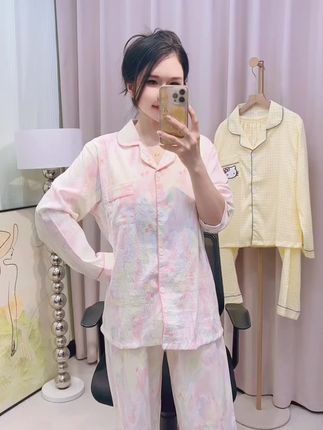 #睡衣家居服#睡衣套装#柔软舒适透气#在家也要美美哒