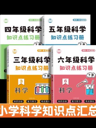 小学三四五六年级科学思维导图,同步课本知识点,让孩子每天读读练练,速记科学知识点