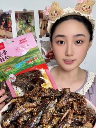 每一只蚂蚱,都是个头饱满、色泽金黄、香气四溢的#油炸蚂蚱 #蚂蚱 #下酒菜
