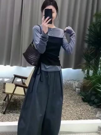 #韩系穿搭 #慵懒气质#谁穿谁好看