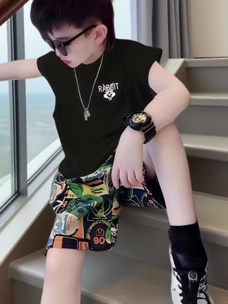 #儿童运动套装#男童穿搭#高品质童装 #潮童必备#速干套装