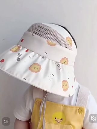 婴儿防晒帽帽子夏季外出空顶太阳帽男孩女宝小童大帽檐遮阳帽调节#儿童遮阳帽 #儿童空顶帽 #儿童防晒帽 #儿童帽 #帽子儿童帽子