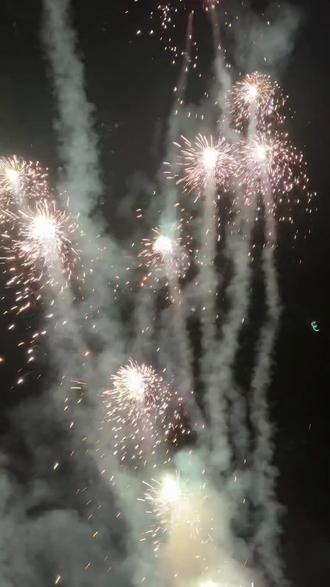 幸福就是家人齐聚,一同看烟火的美丽#彩菊#水母🪼#孔雀开屏好运气