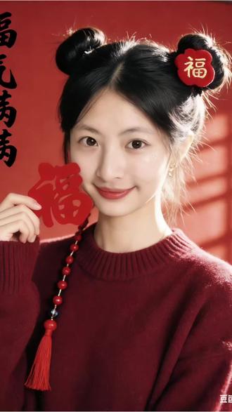 Ai新年福气满满 #豆包ai #豆包出大片有两把刷子