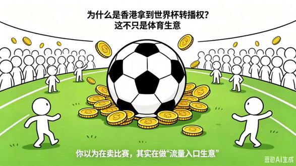 《为什么是香港拿到世界杯转播权?这不只是体育生意》 为什么香港能拿下世界杯转播权?这背后不只是体育生意,更是一场顶级的流量博弈。一条视频拆解世界杯转播权的商业本质:它等于流量入口+广告定价权+内容主导权。从现金流结构、香港优势、版权话语权到资本博弈,层层看透顶级赛事如何成为平台、品牌、资本的必争之地。最后教你一个内容项目判断模型,看懂内容生意的底层逻辑。#世界杯转播权 #商业分析 #体育营销 #资本博弈 #商业模式