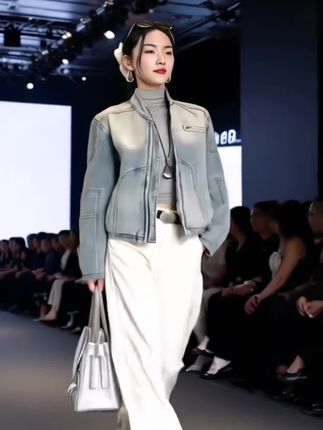 复古水洗做旧牛仔外套女秋季2025新款高级感休闲百搭夹克牛仔上衣#爆款热卖中