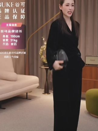 谷可这款丝绒套装穿上太好看了#每日分享 #谷可#丝绒