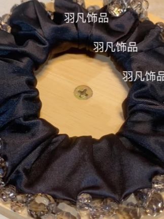 羽凡新款2552气质轻奢发圈复古优雅百搭原创设计日韩简约头绳#发饰#发圈#皮筋#发饰推荐#带钻发圈