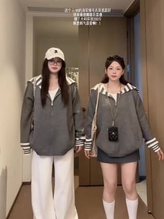 2025春季新款百搭立体裁剪撞色线弯刀裤牛仔裤女宽松设计感香蕉裤#裤子 #香蕉裤 #牛仔裤 #弯刀裤 #热裤