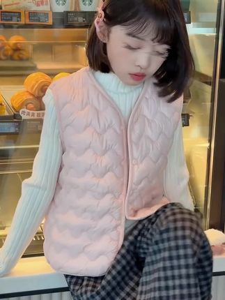 儿童保暖马甲秋冬新款防风加厚男童女童棉服外套保暖外穿马甲504#儿童马甲 #儿童背心 #女童棉马甲 #女童保暖马甲 #棉背心