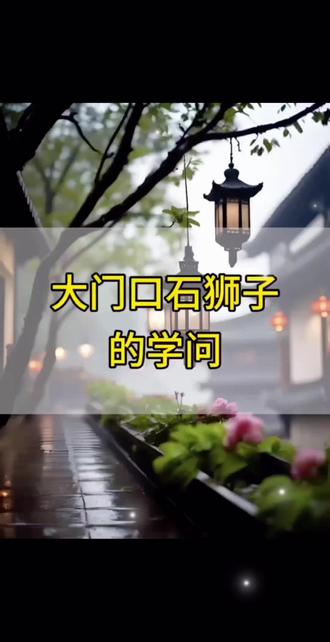 《大门口的石狮子有什么讲究》#中华文化 #百科知识 #少儿百科 #每天跟我涨知识 #知识问答