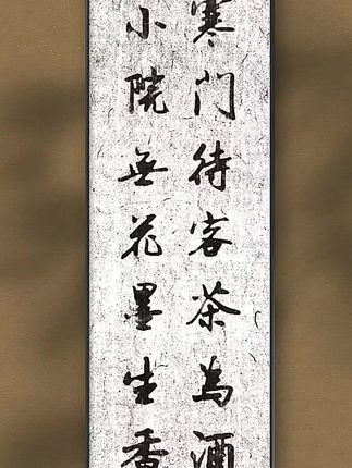 寒门待客茶为酒,小院无花墨生香#书法作品欣赏