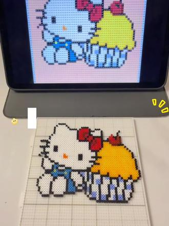 拼豆日记📔|kitty and Cake
小kitty也太可爱了吧#染上拼豆 #kitty猫蛋糕 #像素画 #拼豆
