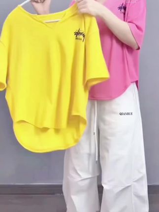 这款新款竹节棉短袖T恤修身显瘦舒适街舞爵士舞广场舞队服团体服,上身真的太舒适了!#舞蹈服上衣 #舞蹈服 #T恤 #短袖 #好物推荐🔥