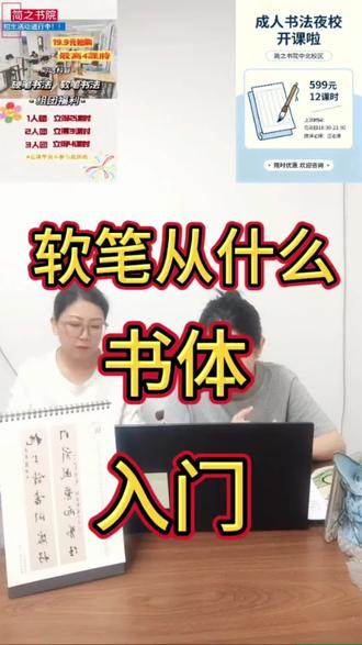 软笔入门学习什么书体呢#书法入门课 #学习策略指导 #知识分享