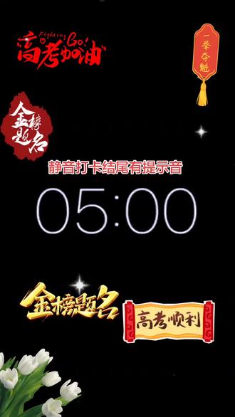 5分钟静音打卡视频合集#365天打卡挑战 #5分钟打卡 #高考加油 #金榜题名 #一举夺魁
