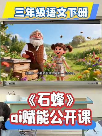 三年级下册《石蜂》公开课这样上,ai赋能课件
是不是每次公开课都愁课件不够“抓人”?
这次我用AI动画重构了《石蜂》的课堂——
学生从“被动听”变成“主动探”,连最坐不住的孩子都举手想上台演示!
三年级语文 #公开课课件 #石蜂#三年级语文#三年级语文下册#三年级下册语文