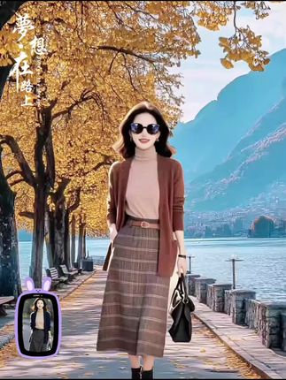 怎么搭配看着都舒服,款式也减龄#每日穿搭 #秋季穿搭 #针织开衫 #时尚妈妈装 #在抖音入手的好东西