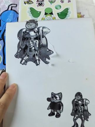 新角色山海经换装打扮贴纸山海经新角色手工贴纸益智搭配手工DIy#换装