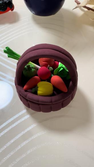 换个小蓝框#粘土 #粘土手工