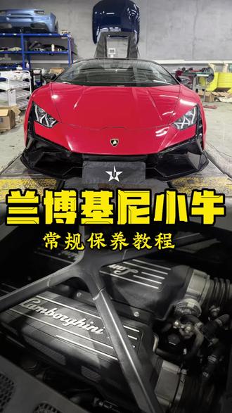 兰博基尼保养,一眼看懂流程,学会了下次自己做 #沉浸式修车 #超跑养护 #豪车维修 #汽车整备#兰博基尼