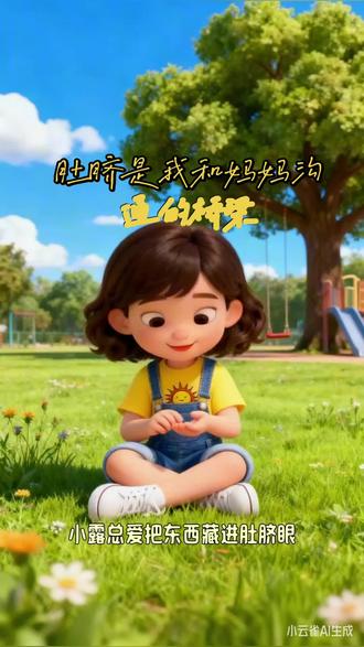 儿童教育动画,妈妈真伟大,肚脐是我和妈妈沟通的桥梁#育儿经验 #儿童动画 #0到3岁早教儿歌 #3到6岁儿童益智早教动画 #ai