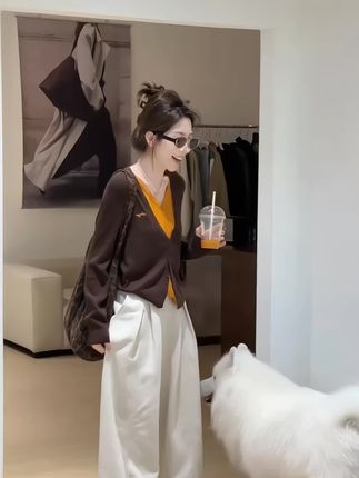#说好的随便穿穿去看秀#秋季不露腿穿搭#如果上班都穿流光高智风#森系少女感穿搭#时尚套装