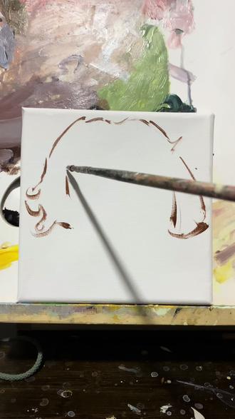 画只金毛,画幅15*15。#狗 #金毛 #萌宠出道计划 #宠物绘画 #手绘