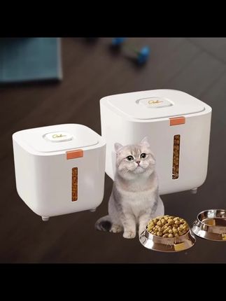 郝邵文推荐#宠物储粮桶 #宠物粮桶 #猫粮桶 #密封猫粮桶 #狗粮桶 家用宠物储粮桶大号储存桶食品密封防潮猫粮桶收纳猫粮狗粮桶粮桶