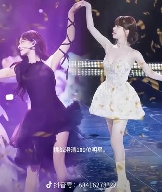 不好意思,后面赵露思的照片不够,我只能黑屏,非常不好意思。