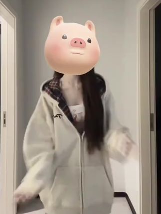 CKKOR#早秋新款美式格子#连帽拉链开衫#卫衣外套#休闲宽松慵懒#上衣女