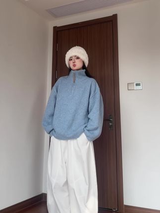 好喜欢这种慵懒休闲的感觉 #显瘦穿搭 #显高显瘦显腿长 #百搭裤子 #穿搭 #休闲裤