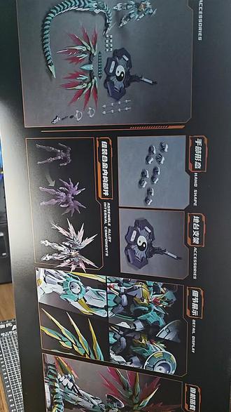 藏玩阁界神之战伏羲板件预览#拼装模型 #藏玩阁 #国模 #胶佬