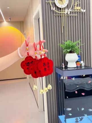 铃铛一响黄金万两 进宅大吉 乔迁之喜,新家门把手一定要挂,新家红红火火#乔迁之喜#铃铛#门把手挂件#好物推荐
