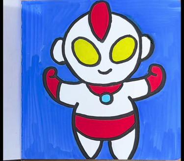 #绘画练习 #童年经典动画片 挑战100天成为绘画博主第34天“奥特曼”#绘画教程