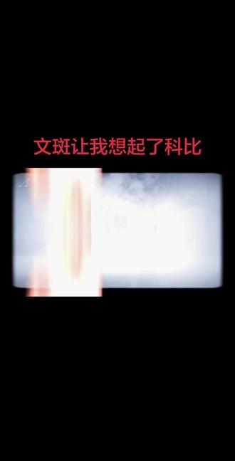 文斑让我想起了科比