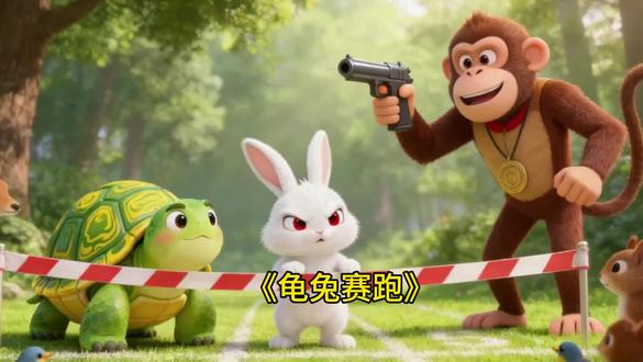 #上热门🔥 第004集《龟兔赛跑》#儿童动画 #儿童成语故事 #儿童成语动画故事