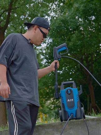 ANLU/安露便携式大功率清洗机枪高压水枪家用洗车洗车枪高压水枪#洗车神器 #高压水枪 #家用洗车工具@抖加-小助手 @抖加-好生意