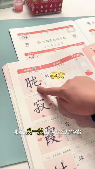 #小学生的寒假 少不得练字,#练字 就用这个#新华字帖 字超大超详细#同步字帖 #字帖练字