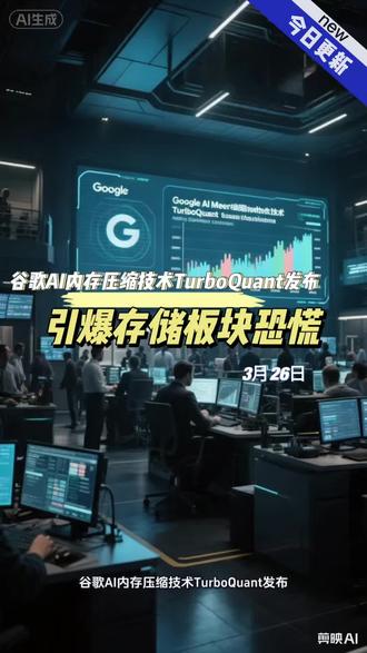 #谷歌#AI内存压缩技术#TurboQuant发布