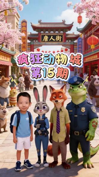动物城唐人街春节特别版
麦麦AI创作 疯狂动物城第15期,#春节 #唐人街 #疯狂动物城 #兔子警官 #尼克狐尼克