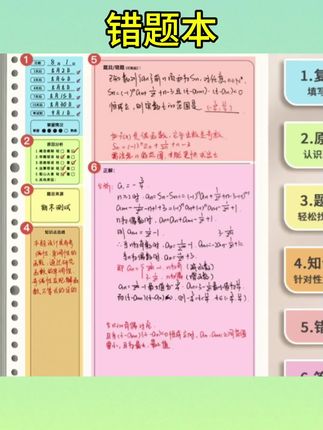 #错题本正确用法 #文具安利 #文具推荐 错题本活页本可拆卸错题本空白初中生小学生高中生b5笔记本本子册#错题本 #错题本整理