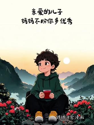 亲爱的儿子,妈妈不盼你多优秀,只愿你别太辛苦,好好吃饭,好好睡觉,把日子过得舒心惬意,天天开心,让坏情绪都远离你#亲子 #祝福 #治愈系漫画 #原创动画 #情感共鸣 @抖加🔥上热门🔥dou+🔥热点宝