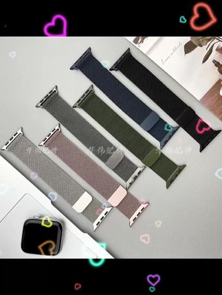 适用applewatch米兰尼斯S9金属表带iwatch8765se磁吸表带编织表带#手表带#金属表带#applewatch表带 #iwatch表带 #苹果表带
