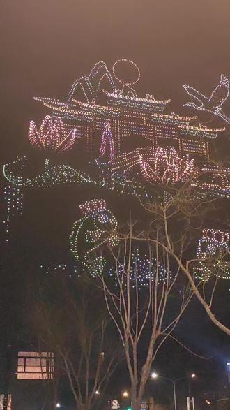 2026.2.11.农历年二十四,济南无人机表演,花样繁多,科技满满!