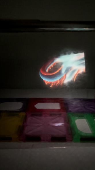 解锁磁力片新玩法,#全息投影