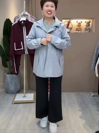 #春秋新款妈妈夹克衫外套#精致中老年妈妈装#上身减龄百搭#好看又时尚