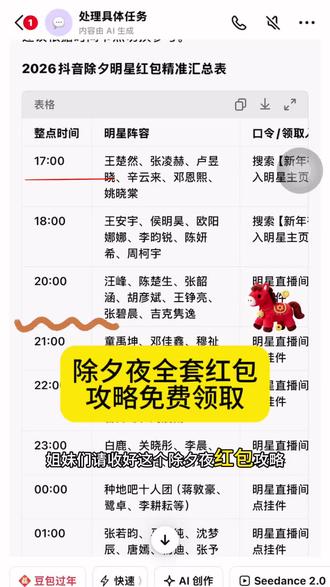 不要错过了,全套领取红包攻略给大家整理好了,2026除夕夜明星红包发放明细获取教程。2026除夕明星红包 #除夕明星红包雨 除夕微博明星红包 陈哲远除夕红包 张凌赫除夕红包 鹿晗除夕红包 张若昀除夕红包 王楚然除夕红包 敖瑞鹏除夕红包 马思纯除夕红包 除夕明星红包领取 除夕明星红包时间 除夕明星红包攻略 微博除夕红包 明星除夕红包提现 人人可领明星红包 微博抢明星红包 微博明星红包领取入口 微博福袋领取方法 微博红包提现规则 张凌赫红包领取 张凌赫福袋抢法 陈哲远微博红包领取 陈哲远红包封面领取 陈哲远微信红包封面获取 鹿晗2026微博红包时间 马思纯微博红包 张若昀微博红包 王楚然微博红包 敖瑞鹏微博红包 微博过年红包提醒设置 微博明星红包发放时间查询 微博红包提现到微信 除夕夜微博红包攻略 春节微博明星红包活动 #豆包ai #人类对豆包的开发不足百分之一 微博任何人可领的明星红包 微博抢红包关键词 2026春节明星红包领取方式 除夕夜发红包祝福语 除夕夜发红包文案 除夕夜发红包顺序 除夕夜发红包最佳时间 除夕夜发红包金额建议#除夕夜红包 #明星红包