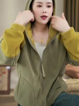 #秋冬新款#女装#连帽卫衣#开衫外套#保暖又好看
