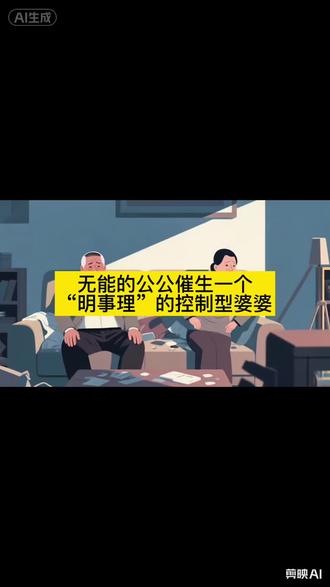 无能的公公,催生一个“明事理”的控制型婆婆#婆媳#婆媳关系#婆媳问题分析#婚姻